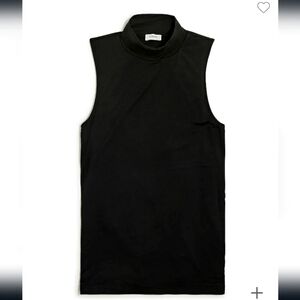 J.Crew sleeveless mockneck black large NWT
